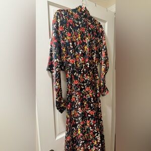 Something Navy Multicolor Floral Print
Mock Neck Maxi Dress Size M altered to S